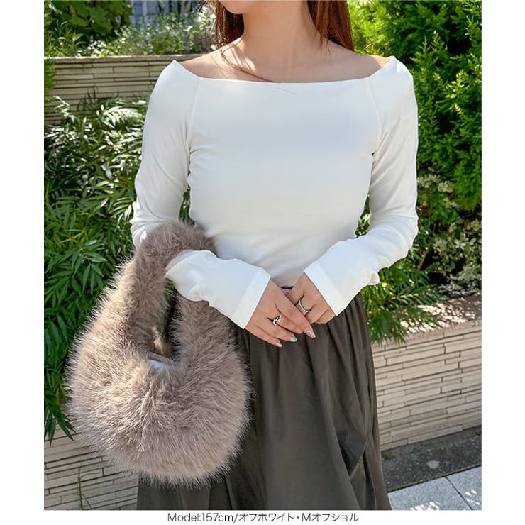 [ yuiさんコラボ ]選べる2タイプ長袖 デザインカットソー［C7853］ | KOBE LETTUCE | 詳細画像12 