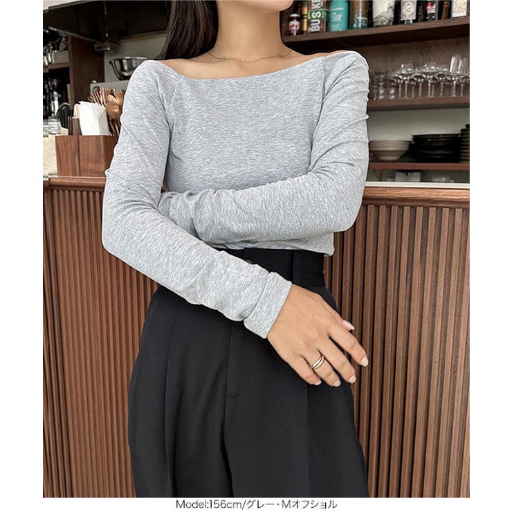 [ yuiさんコラボ ]選べる2タイプ長袖 デザインカットソー［C7853］ | KOBE LETTUCE | 詳細画像17 