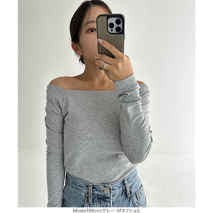 [ yuiさんコラボ ]選べる2タイプ長袖 デザインカットソー［C7853］ | KOBE LETTUCE | 詳細画像18 