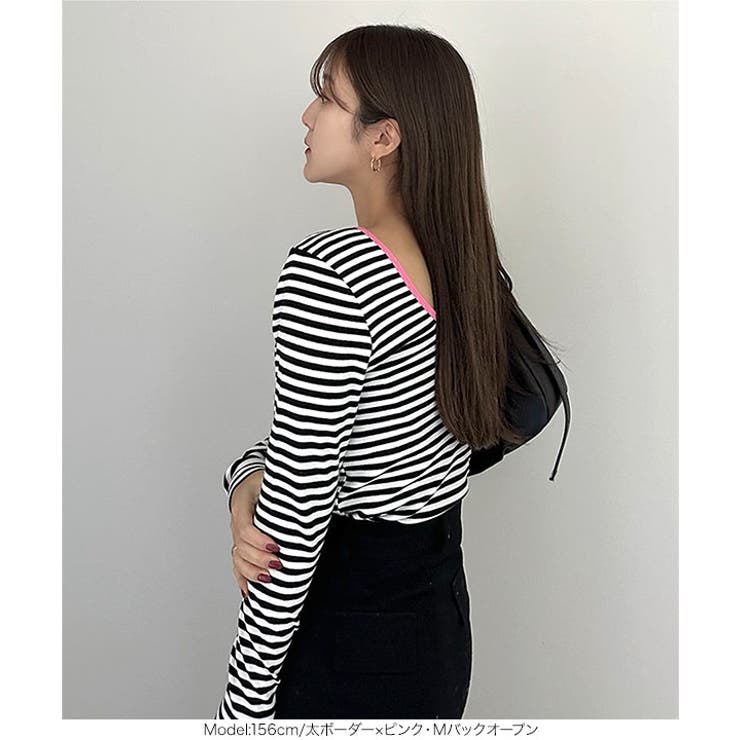 [ yuiさんコラボ ]選べる2タイプ長袖 デザインカットソー［C7853］ | KOBE LETTUCE | 詳細画像28 