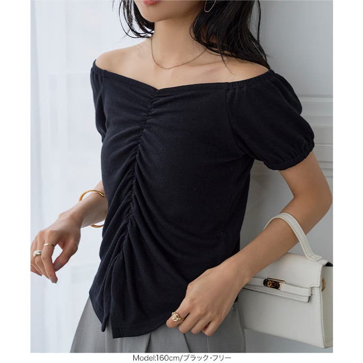 2wayフロントギャザーTシャツ［C7856］ 2way フロントギャザー | KOBE LETTUCE | 詳細画像6 