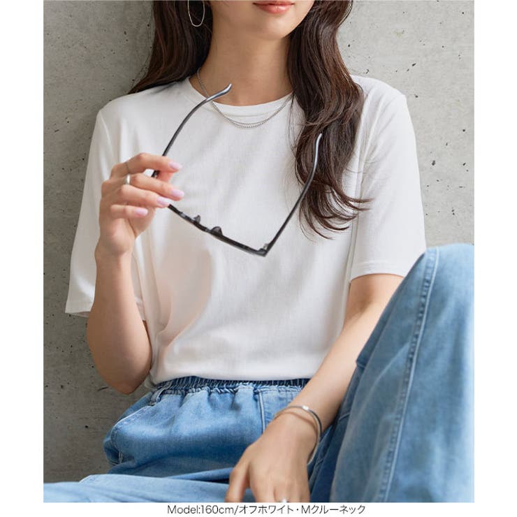 クルーネックorVネックレーヨンTシャツ［C7953］ クルーネックorVネック… | KOBE LETTUCE | 詳細画像7 