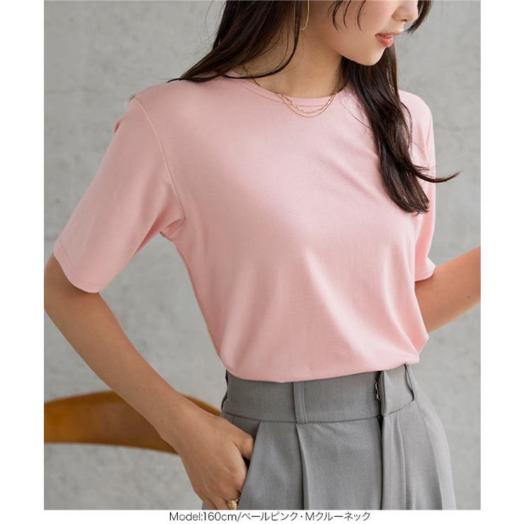 クルーネックorVネックレーヨンTシャツ［C7953］ クルーネックorVネック… | KOBE LETTUCE | 詳細画像10 