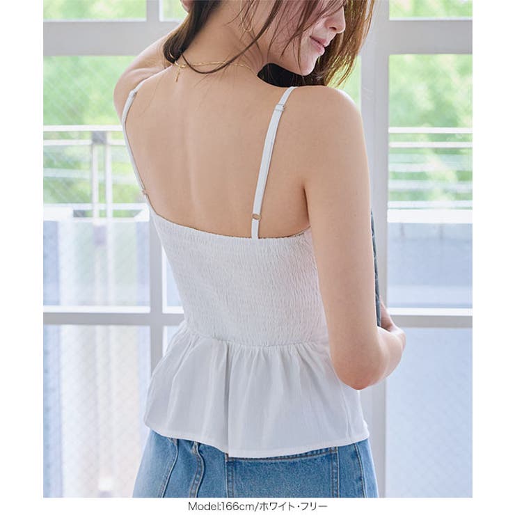 ドレープペプラムキャミトップス［C7969］ ドレープペプラムキャミトップス レ… | KOBE LETTUCE | 詳細画像5 
