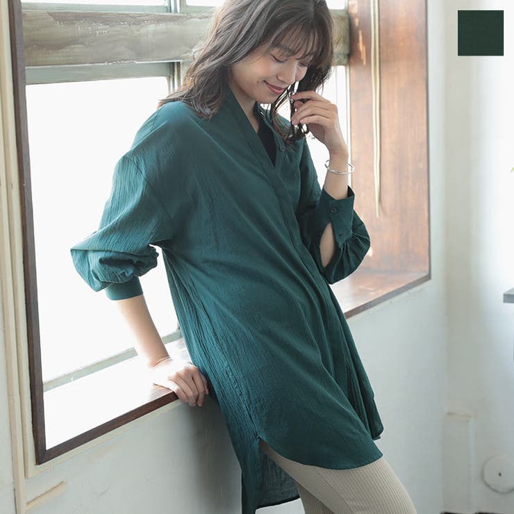 ハイネックガーゼシャツチュニック レディース トップス 品番 Ko Kobe Lettuce コウベレタス のレディース ファッション通販 Shoplist ショップリスト