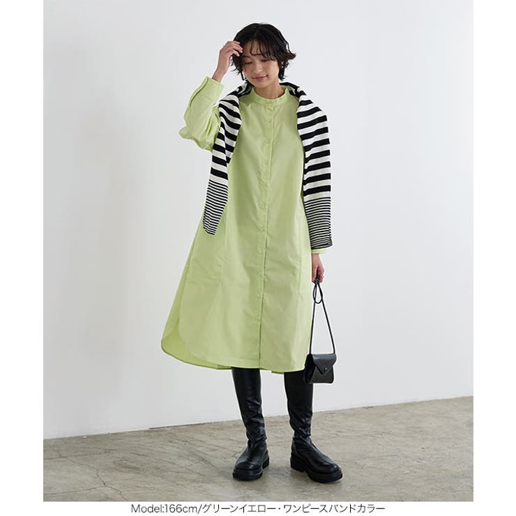 バンドカラーシャツトップスorワンピース［C381G］ | KOBE LETTUCE | 詳細画像8 