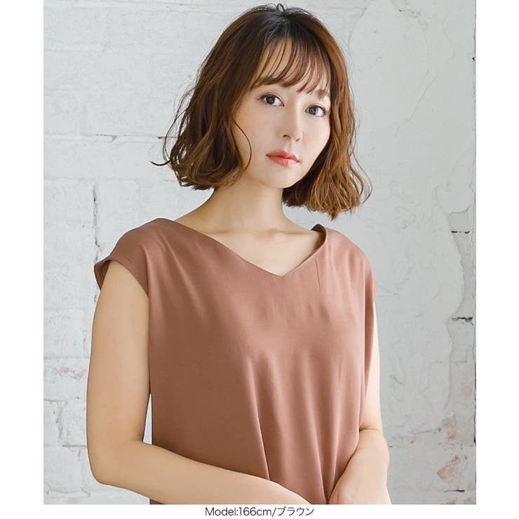 ノースリーブトップス×ワイドパンツセットアップ レディース バックシャン | KOBE LETTUCE | 詳細画像5 