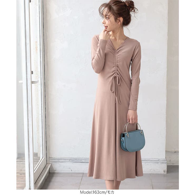 シャーリングデザインワンピース [E2691] レディース | KOBE LETTUCE | 詳細画像5 