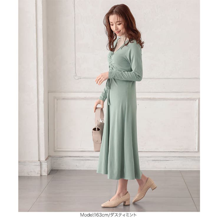 シャーリングデザインワンピース [E2691] レディース | KOBE LETTUCE | 詳細画像10 