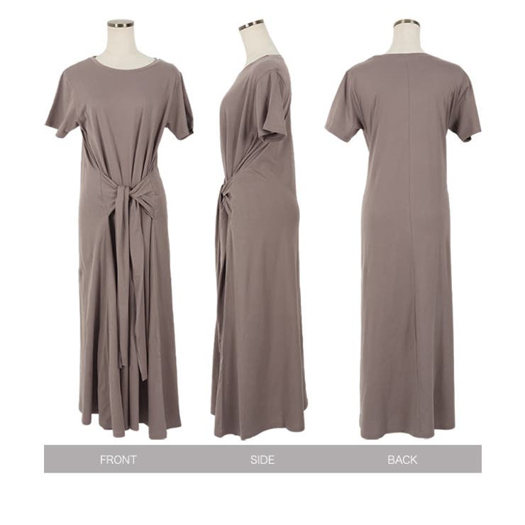 ウエストリボンカットソーワンピース [E2738] レディース | KOBE LETTUCE | 詳細画像14 