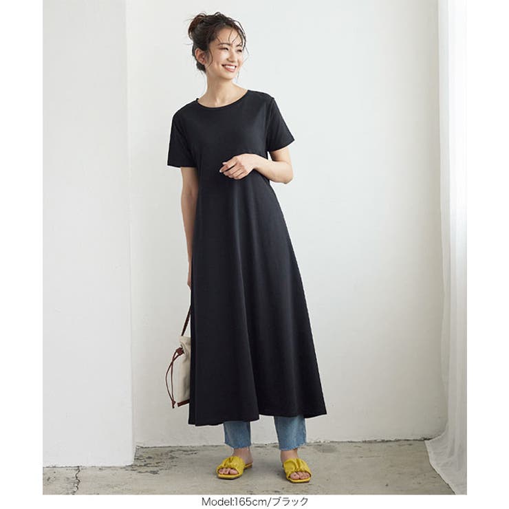 ウエストリボンカットソーワンピース [E2738] レディース | KOBE LETTUCE | 詳細画像10 