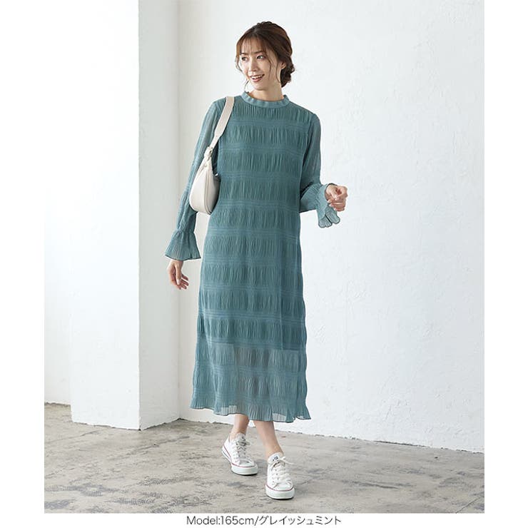 マジョリカプリーツワンピース レディース ロングワンピース | KOBE LETTUCE | 詳細画像8 