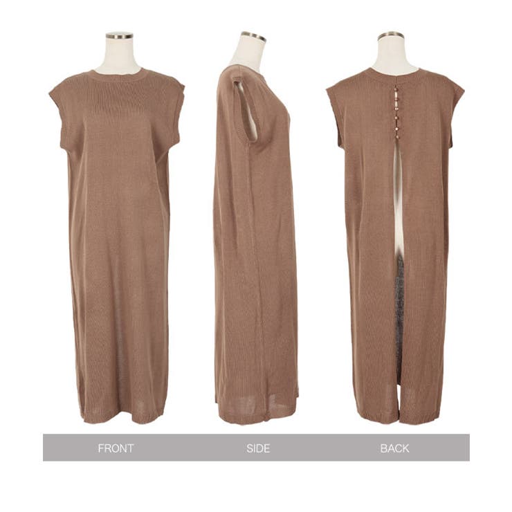 前後2wayノースリーブニットワンピース [E2747] レディース | KOBE LETTUCE | 詳細画像12 