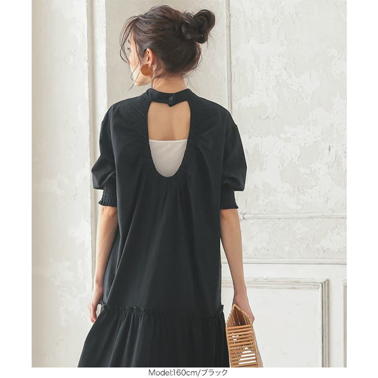 バックオープンティアードワンピース [E2799] レディース | KOBE LETTUCE | 詳細画像6 