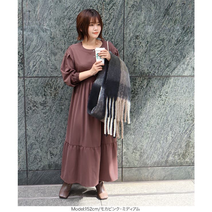 前後2WAYティアードワンピース レディース ロング丈 | KOBE LETTUCE | 詳細画像17 