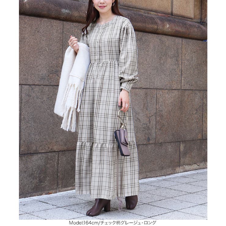 前後2WAYティアードワンピース レディース ロング丈 | KOBE LETTUCE | 詳細画像24 