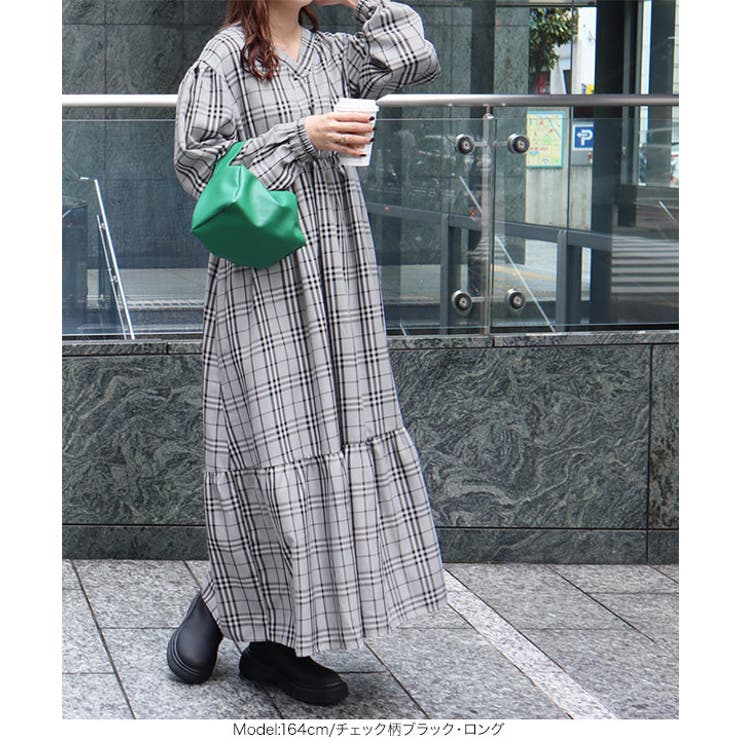 前後2WAYティアードワンピース レディース ロング丈 | KOBE LETTUCE | 詳細画像27 