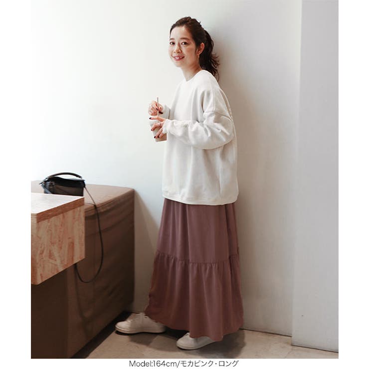 前後2WAYティアードワンピース レディース ロング丈 | KOBE LETTUCE | 詳細画像14 