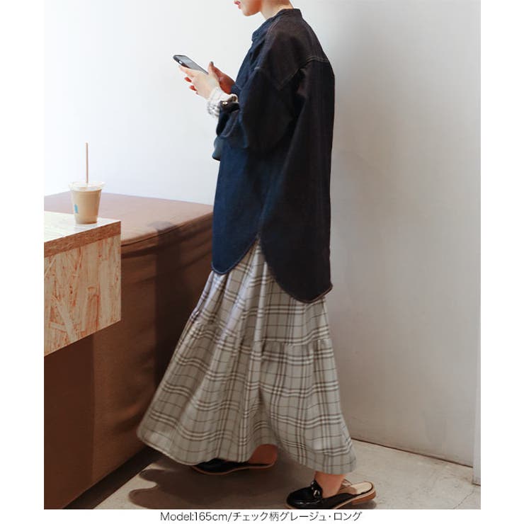 前後2WAYティアードワンピース レディース ロング丈 | KOBE LETTUCE | 詳細画像22 