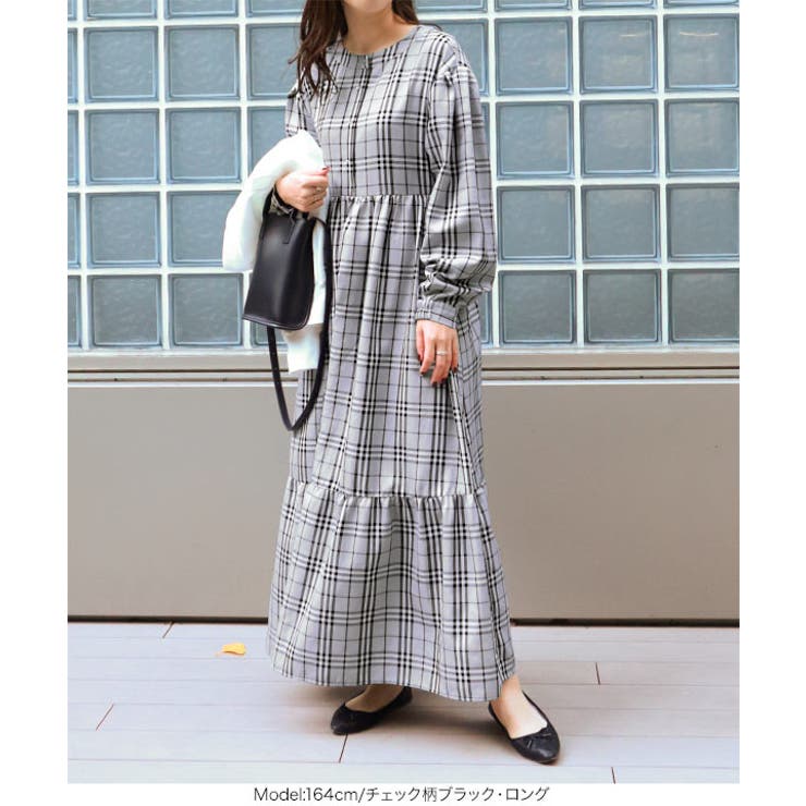 前後2WAYティアードワンピース レディース ロング丈 | KOBE LETTUCE | 詳細画像26 