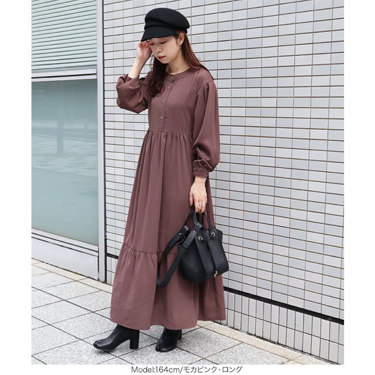 前後2WAYティアードワンピース レディース ロング丈 | KOBE LETTUCE | 詳細画像15 