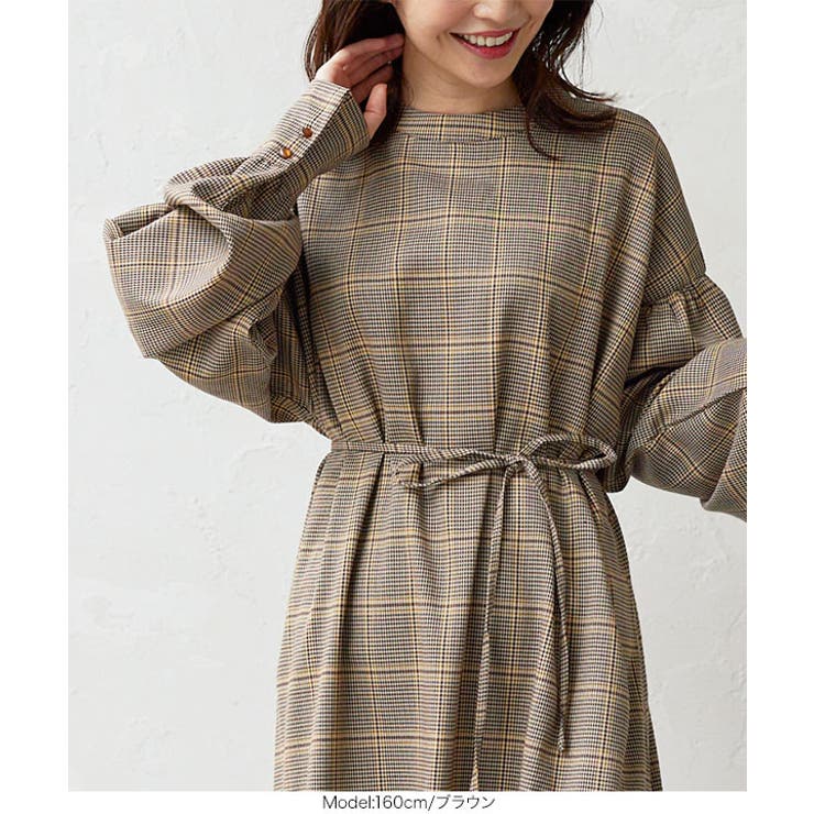 ボリュームスリーブAラインワンピース [E2949] レディース | KOBE LETTUCE | 詳細画像9 