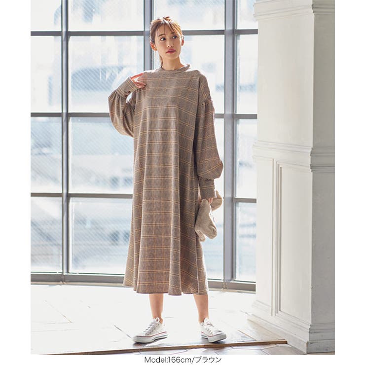 ボリュームスリーブAラインワンピース [E2949] レディース | KOBE LETTUCE | 詳細画像10 