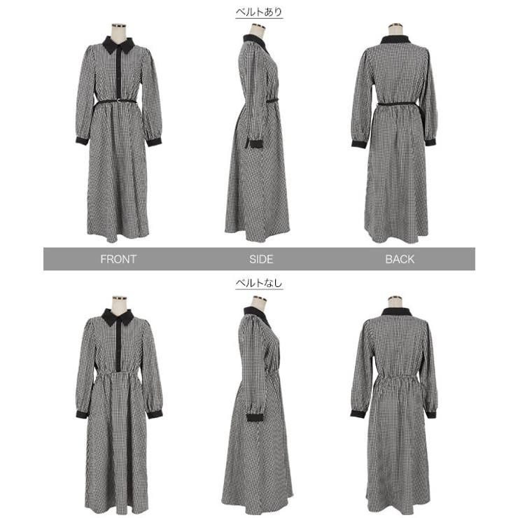 千鳥柄ワンピース [E2979] レディース[品番：KO000011090]｜KOBE