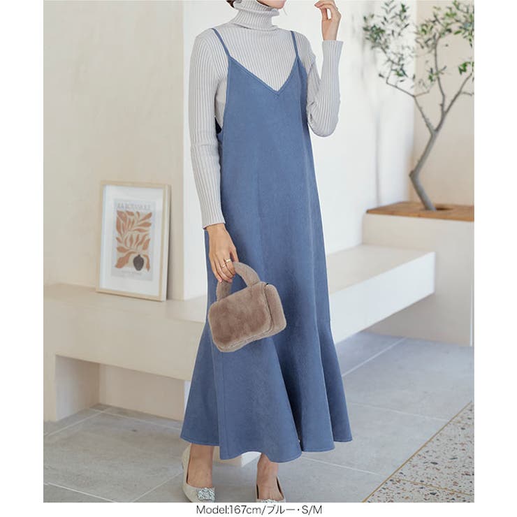 マルベル　Cookie and Cream Onepiece SMサイズ M1378 21OEワッフルワンピース(M スミクロ): ワンピース - RNA