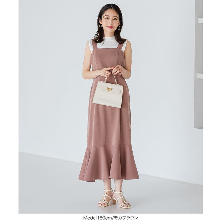 バックゴム入りマーメイドワンピース 秋 秋服 | KOBE LETTUCE | 詳細画像5 