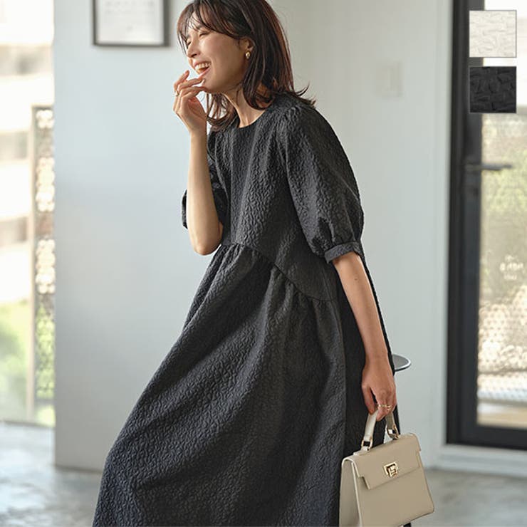 ぽこぽこフレアワンピース 秋 秋服 品番 Ko Kobe Lettuce コウベレタス のレディースファッション通販 Shoplist ショップリスト