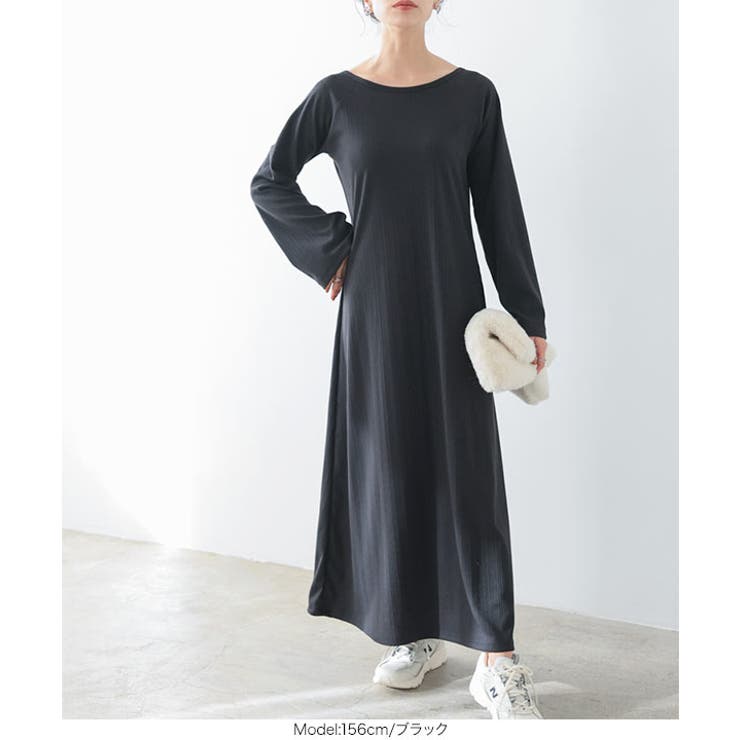 前後2way袖フレアロングワンピース［E3219］ | KOBE LETTUCE | 詳細画像10 