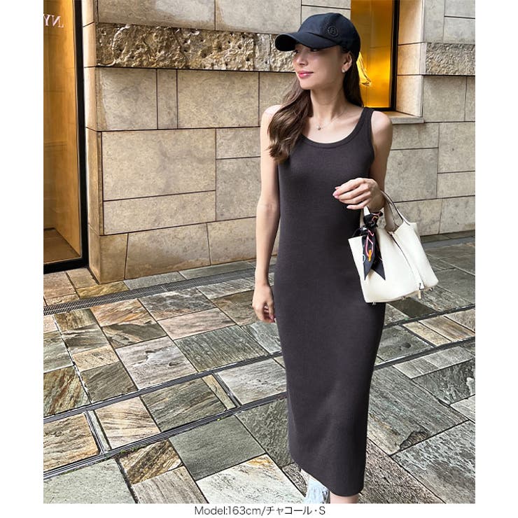 UVカットコットンレーヨンノースリーブニットワンピース[品番：KO000014555]｜KOBE  LETTUCE（コウベレタス）のレディースファッション通販｜SHOPLIST（ショップリスト）