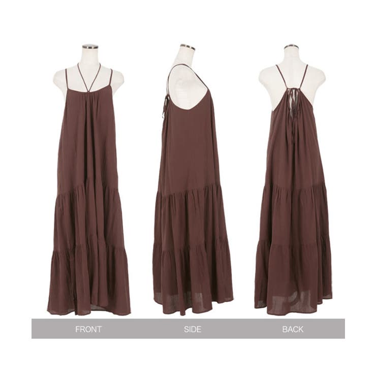 バックリボン ティアードキャミワンピース［E3303］ | KOBE LETTUCE | 詳細画像11 