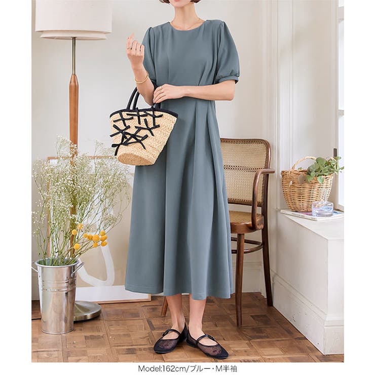 PIPIPI 芸能人大人気ELENDEEK2WAYスリーブタックワンピース PIPIPI 芸能人大人気ELENDEEK2WAYスリーブタックワンピース