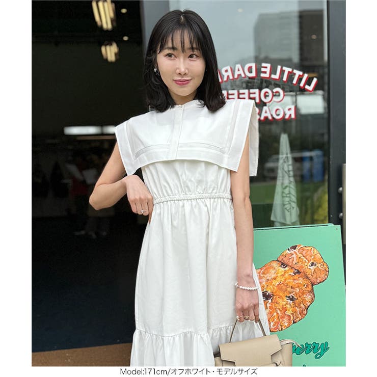 Nanaさんコラボ ] 襟取り外しOKビッグカラーワンピース［E3352］[品番：KO000014371]｜KOBE  LETTUCE（コウベレタス）のレディースファッション通販｜SHOPLIST（ショップリスト）