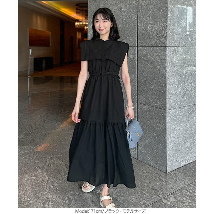 Nanaさんコラボ ] 襟取り外しOKビッグカラーワンピース［E3352］[品番：KO000014371]｜KOBE  LETTUCE（コウベレタス）のレディースファッション通販｜SHOPLIST（ショップリスト）