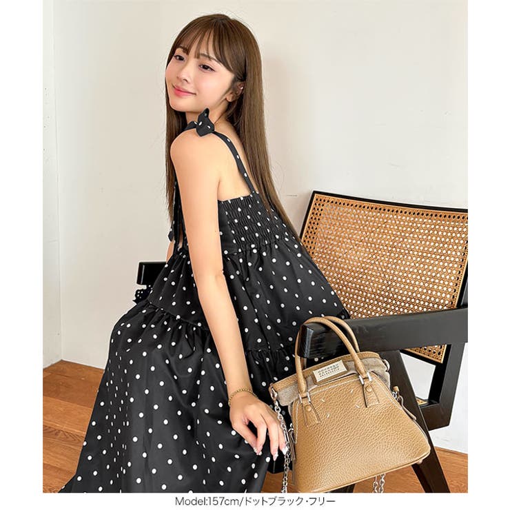 【Rebecca Vallance】リボン ワンショルダー ミディワンピース 関税込＞Rebecca Vallance*ワンショルダーリボン ミディドレス