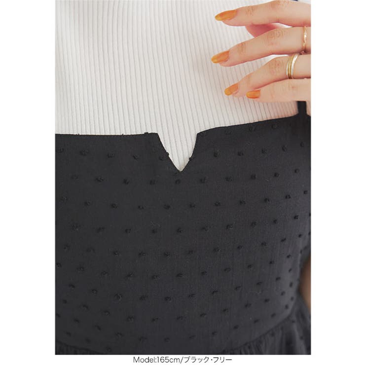 ドビードットキャミワンピース［E3396］ | KOBE LETTUCE | 詳細画像3 