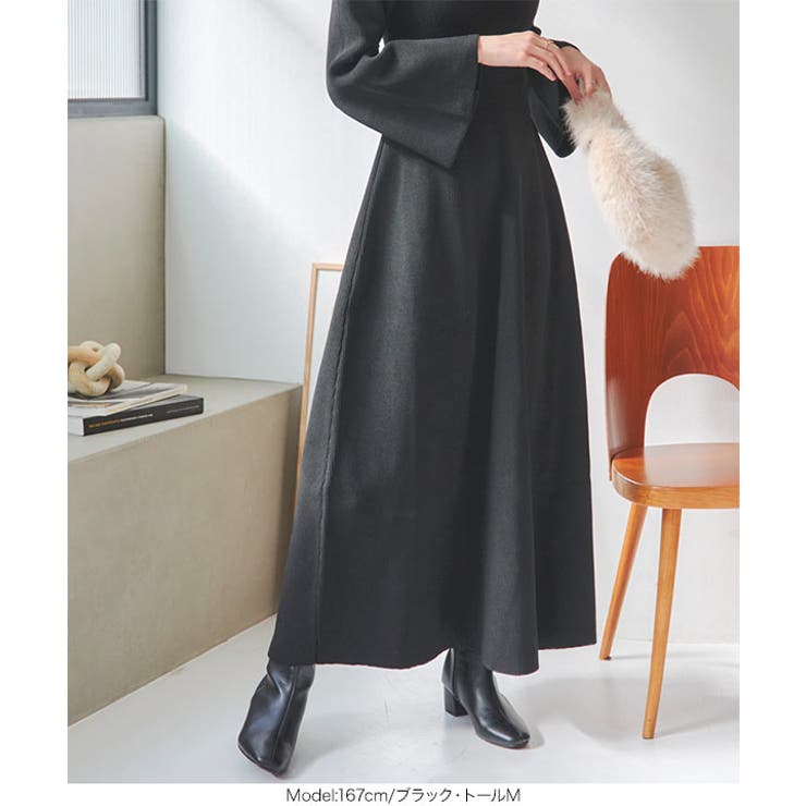 フレアスリーブニットワンピース［E3400］[品番：KO000014777]｜KOBE