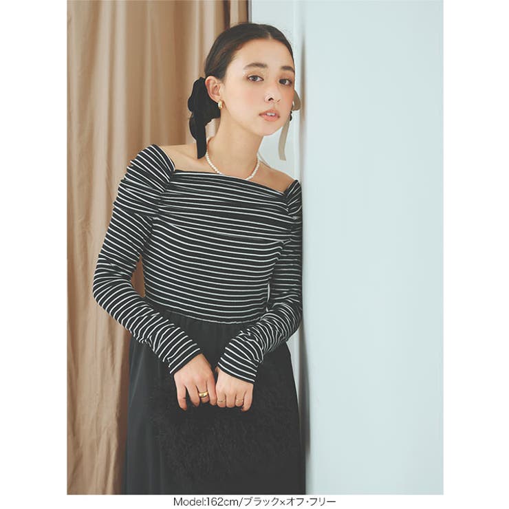 オフショルダードッキングワンピース［E3427］ | KOBE LETTUCE | 詳細画像2 