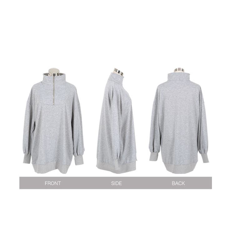 胸元ジップスウェットミニワンピース［E3442］ | KOBE LETTUCE | 詳細画像13 