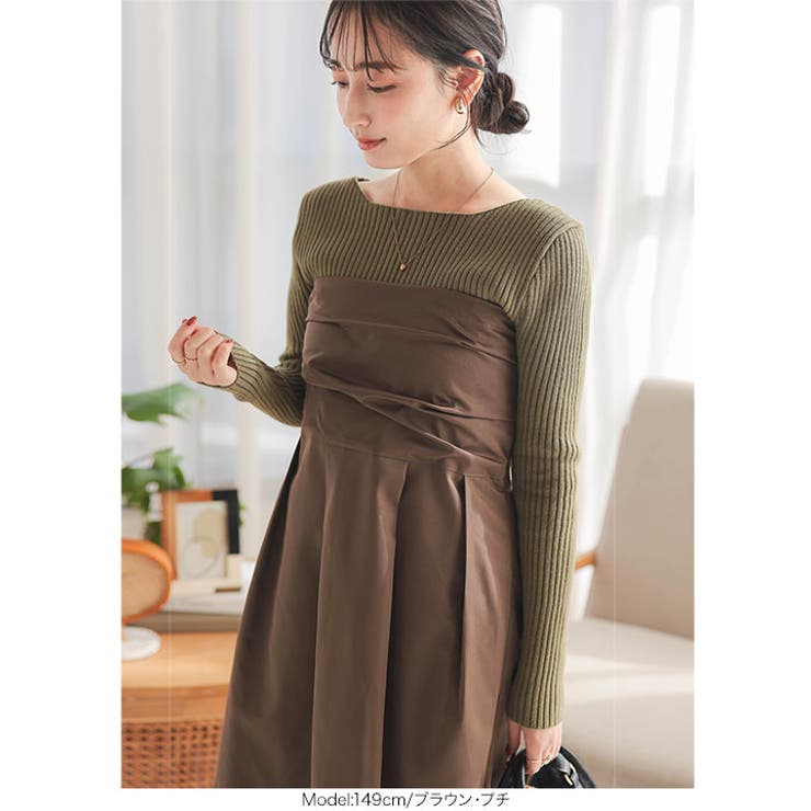 [ Petitle / プチレ ] ドレープベアキャミワンピース［E3446］ | KOBE LETTUCE | 詳細画像10 