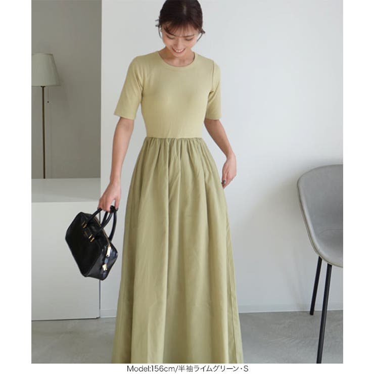 [ kiminaさんコラボ ]カップ付きドッキングワンピース［E3453］ | KOBE LETTUCE | 詳細画像11 