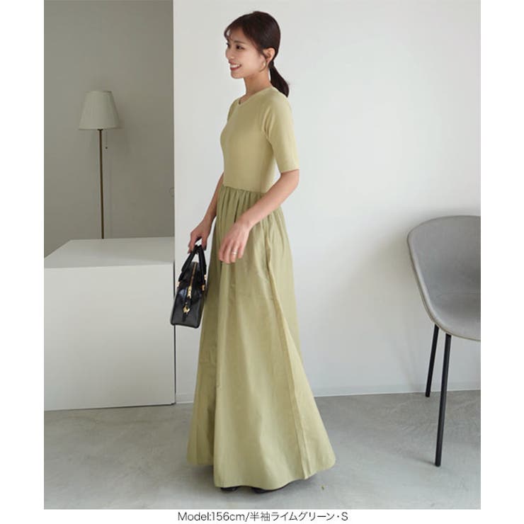 [ kiminaさんコラボ ]カップ付きドッキングワンピース［E3453］ | KOBE LETTUCE | 詳細画像12 