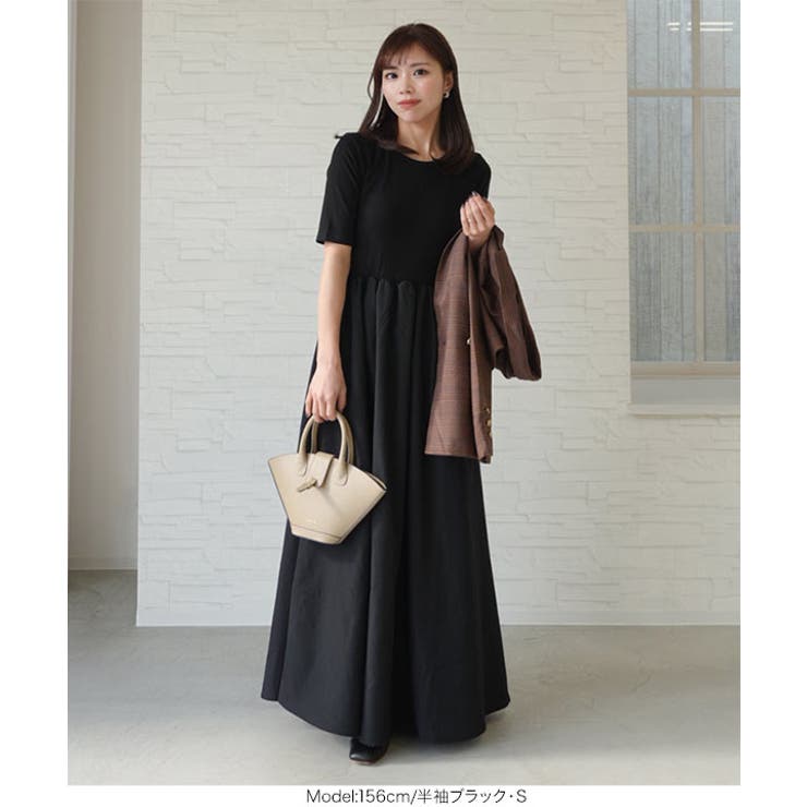 [ kiminaさんコラボ ]カップ付きドッキングワンピース［E3453］ | KOBE LETTUCE | 詳細画像18 