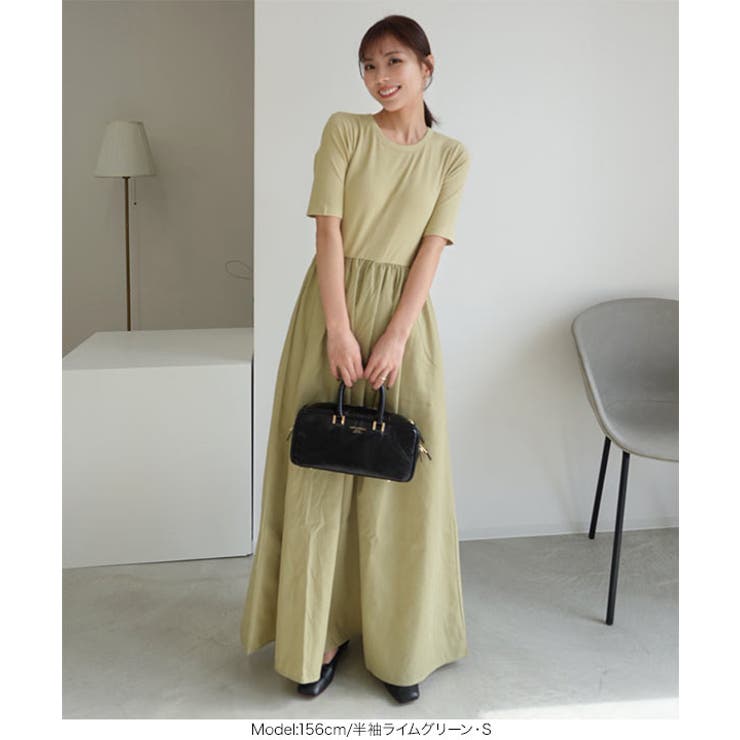 [ kiminaさんコラボ ]カップ付きドッキングワンピース［E3453］ | KOBE LETTUCE | 詳細画像10 