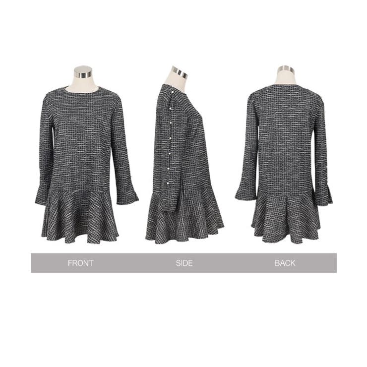 ツイードミニワンピース［E3462］[品番：KO000015001]｜KOBE LETTUCE