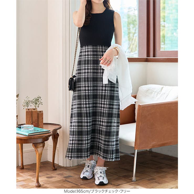 ノースリーブニットワンピース［E3481］ | KOBE LETTUCE | 詳細画像2 