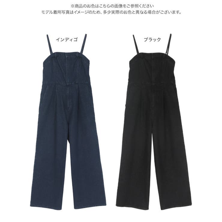トレフルプラスワン　キャミデニムサロペット トレフルプラスワン キャミデニムサロペット キャミデニム